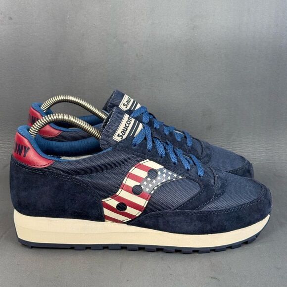 Saucony Jazz 81 USA ‘Stars & Stripes’ American Flag sneaker men’s size 8 New - Picture 1 of 8
